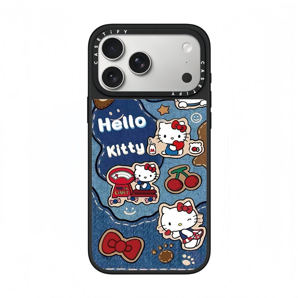 CASETiFY x Hello Kitty Denim Sticker Phone Case-0